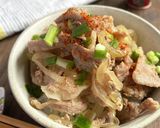 レンジで簡単♪つゆだく豚丼作り方5写真