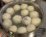 もっちり豆腐白玉☆ぶどう包み作り方7写真