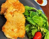 カリッとモチっとぷりぷり♡エビれんこん焼作り方10写真