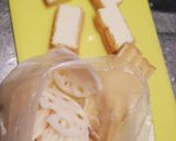 一人鍋★旨辛濃厚チーズ&豚バラ蓮根厚揚げ作り方1写真