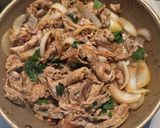 豚こまと大葉のポン酢生姜焼き作り方3写真