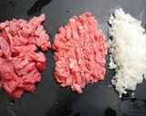 お肉ごろごろ!牛100メンチカツ作り方1写真