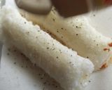 簡単！ライスペーパーで♪チーズハットグ作り方8写真