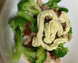 鯖水煮缶とブロッコリーのマヨ焼き作り方2写真