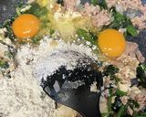 ひき肉の卵焼き作り方2写真