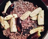 簡単☆豚挽き肉となすのトマト煮込み作り方2写真