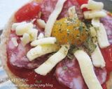 イングリッシュマフィンでピーザ作り方2写真