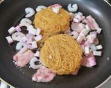 海鮮星加坡米粉♪海鮮カレー味ビーフン作り方5写真