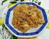 海鮮星加坡米粉♪海鮮カレー味ビーフン作り方13写真