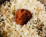 椎茸だしと梅干しで炊き込みご飯　さっぱり作り方2写真