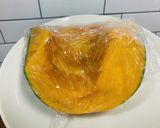甘くない　かぼちゃのデリ風サラダ作り方1写真