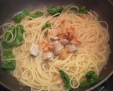 ハマグリと菜の花のパスタ作り方13写真