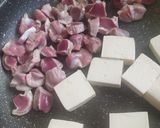 絶品すぎる★豆腐と砂ずりの甘味噌煮込み作り方2写真