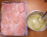 鶏むね肉の和風バジルマヨネーズ和え作り方1写真