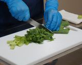 大和肉鶏と大和まなの生春巻き作り方5写真