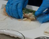 大和肉鶏と大和まなの生春巻き作り方10写真
