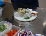 大和肉鶏と大和まなの生春巻き作り方13写真