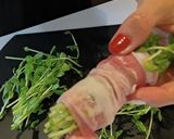 レンジで豆苗の豚肉巻き☆簡単旨タレレシピ作り方2写真