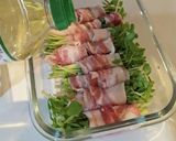 レンジで豆苗の豚肉巻き☆簡単旨タレレシピ作り方3写真