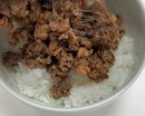 たんぱく質約28g！納豆梅そぼろ丼作り方2写真