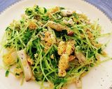 豆苗、エリンギ、卵の簡単炒め作り方5写真