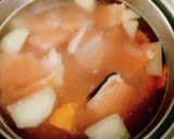 カブと鮭のあらの味噌汁作り方2写真