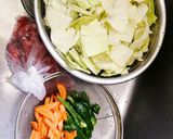 朝ごはん弁当！野菜炒め作り方1写真