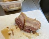 トマトと豚角煮の焼きうどん醤油ニンニク作り方2写真