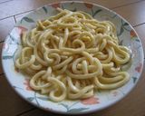 簡単！レンジ３分で和風カルボナーラうどん作り方2写真