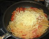 とろけるチーズのトマトスパゲティー作り方7写真