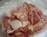 里芋と鶏肉の照り焼き作り方1写真