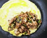 【菜園】夏秋1品！ピーマン舞茸のとん平焼作り方7写真