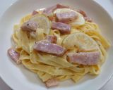 ブロックベーコンのレモンクリームパスタ作り方11写真