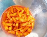 漬時間無きな粉生姜甘味噌味甘酢人参浅漬け作り方1写真