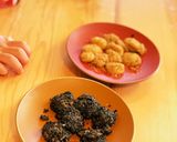 切り餅で作る、きなこもちと胡麻もち。作り方8写真