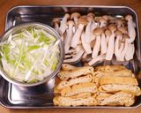 しめじと油揚げのやみつきネギポン酢☆作り方1写真
