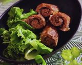 簡単！ライスペーパーでロールハンバーグ作り方10写真