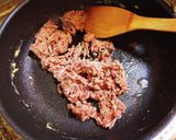 ピーマン玉子挽肉の甘辛あん作り方3写真