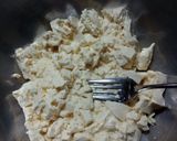 時短で手抜き！豆腐とたまごのモッタリ焼き作り方1写真