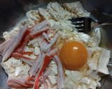 時短で手抜き！豆腐とたまごのモッタリ焼き作り方3写真