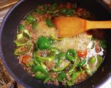 ピーマン玉子挽肉の甘辛あん作り方5写真
