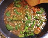 ピーマン玉子挽肉の甘辛あん作り方6写真