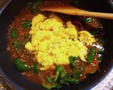 ピーマン玉子挽肉の甘辛あん作り方7写真