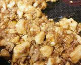 市販サラダ＋いろいろ味噌の麻婆豆腐作り方2写真