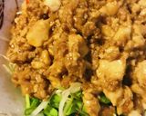 市販サラダ＋いろいろ味噌の麻婆豆腐作り方3写真