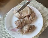 鶏肉しっとり！シンガポールチキンライス風作り方4写真