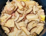 栗ときのこの＼柔らかめ注意／炊き込みご飯作り方6写真