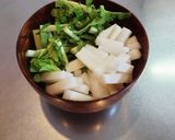 だいこんのかんたん味噌汁作り方1写真
