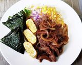 超簡単！豚の生姜焼きワンプレートごはん！作り方9写真