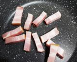 秋ナスとベーコンのミートソース焼き作り方1写真
